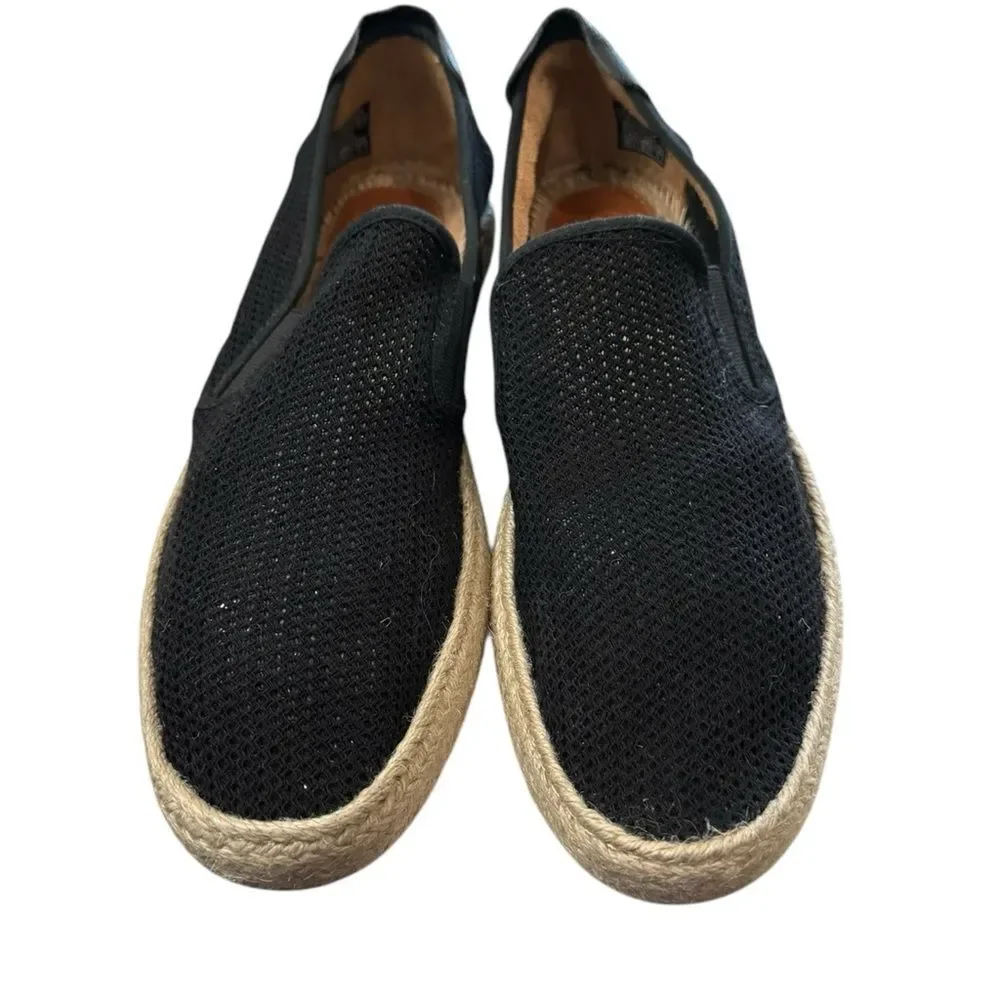 Aldo Men's Black Slip-on Espadrille Perforated Sneakers Loafers 12